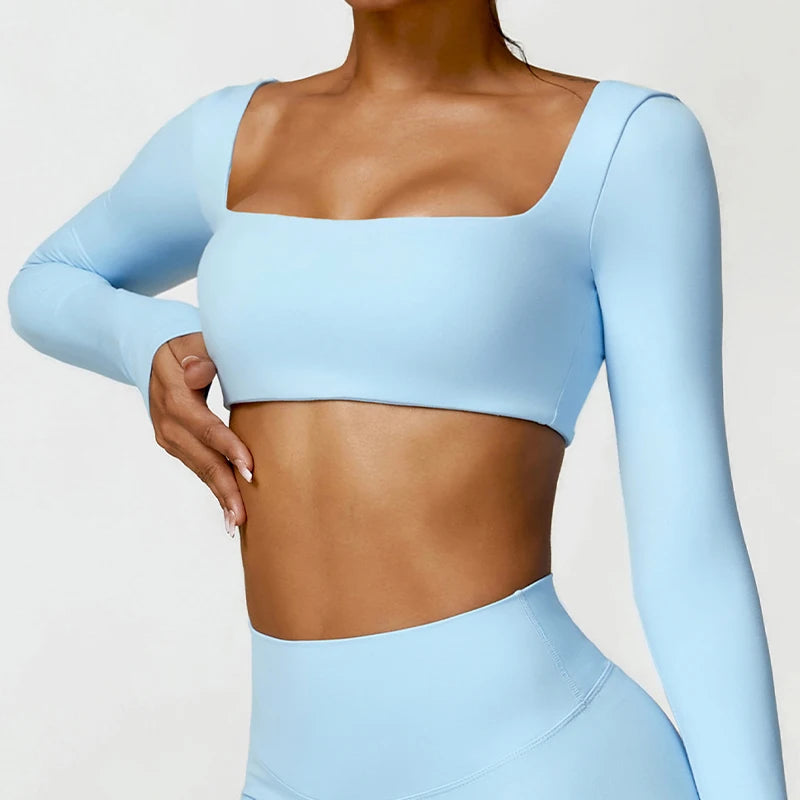 Arise™ Cropped Long Sleeve Yoga Shirt