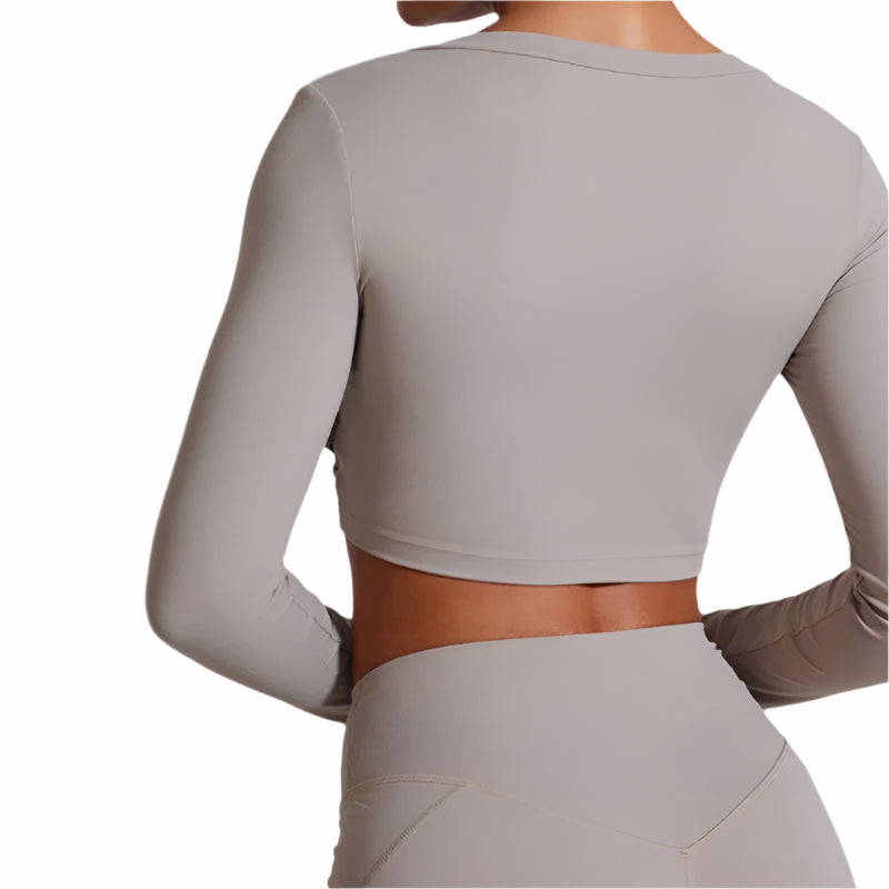 Refine™ Cropped Long sleeve Yoga Shirt